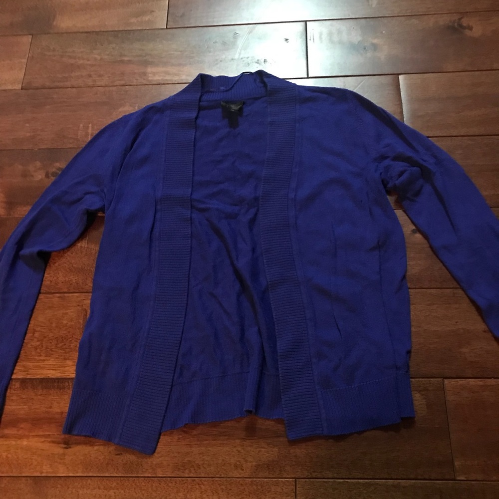 Blue cardigan